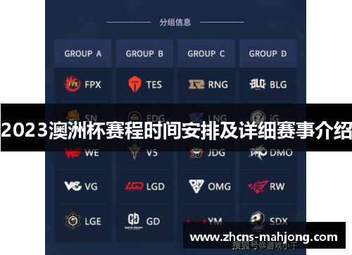 2023澳洲杯赛程时间安排及详细赛事介绍